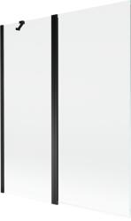 Mexen Mist 2-szárnyú zuhany paraván 140 x 150 cm, átlátszó, fekete - 8A9-140-011-70-00 (8A9-140-011-70-00)