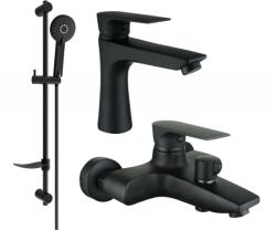 Mexen Axel DF40 fürdőkád csomag, fekete - 73803DF40-70 (73803DF40-70)