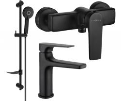 Mexen Lynx DF40 zuhanyszett, fekete - 745904DF40-70 (745904DF40-70)