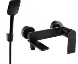 Mexen Zero R62 kádtöltő csaptelep zuhanyzó készlettel, fekete - 7113R62-70 (7113R62-70)