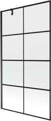 Mexen Next egy szárnyú zuhanyfal 100 x 150 cm, fekete rács, fekete - 895-100-000-00-77-70 (895-100-000-00-77-70)