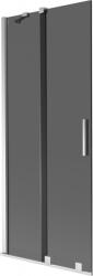 Mexen Velar kádparaván 2 szárnyú toló 85 x 150 cm, grafit, króm - 896-085-000-41-01 (896-085-000-41-01)