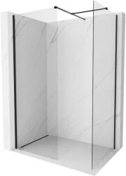 Mexen Kioto-X walk-in zuhanyfal 80 x 80 cm, átlátszó 10 mm, fekete - 800-080-202-70-00-080-X (800-080-202-70-00-080-X)