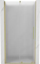 Mexen Velar toló zuhanyajtó 110 cm, zúzott jég, arany szálcsiszolt - 871-110-000-31-55 (871-110-000-31-55)