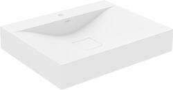 Mexen Poli munkalapra szerelhető mosdó konglomerátumból 1/O 60 x 48 cm, fehér - 23026001 (23026001)