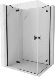 Mexen Mist-H Duo nyitható zuhanykabin bal 115 x 95 cm, átlátszó, fekete - 8A5-115L-095P-70-00 (8A5-115L-095P-70-00)