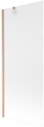 Mexen Next egyajtós kádparaván 80 x 150 cm, tejüveg, kefélt réz - 895-080-000-00-30-65 (895-080-000-00-30-65)