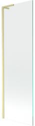 Mexen Next L egyszárnyú kádparaván 60 x 150 cm, átlátszó, arany kefe - 895-060-000-03-00-55 (895-060-000-03-00-55)