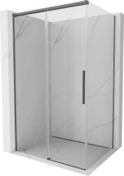 Mexen Rox tolóajtós zuhanykabin 105 x 95 cm, átlátszó, kefélt szürke - 8C2-105-095-66-00 (8C2-105-095-66-00)