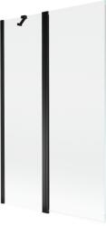 Mexen Mist kétszárnyas zuhanyfal 110 x 150 cm, átlátszó, fekete - 8A9-110-011-70-00 (8A9-110-011-70-00)