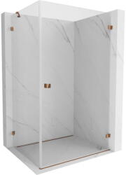 Mexen Lunar-B jobboldali nyíló zuhanykabin 100 x 70 cm, átlátszó, rózsaarany - 832-100-070-60-00-P (832-100-070-60-00-P)