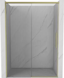 Mexen Rox toló zuhanyajtó 145 cm, átlátszó, arany csiszolt - 8C2-145-000-55-00 (8C2-145-000-55-00)