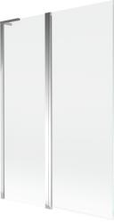 Mexen Mist L kádparaván 2 szárnyú 120 x 150 cm, átlátszó, króm - 8A9L-120-011-01-00 (8A9L-120-011-01-00)