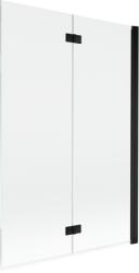 Mexen Mist 2-szárnyas zuhanyfal, jobbos 120 x 150 cm, átlátszó, fekete - 8A9-120-002-70-00-P (8A9-120-002-70-00-P)