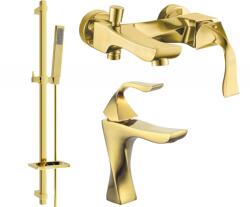 Mexen Estrella DQ02 fürdőszobai készlet, arany - 72303DQ02-50 (72303DQ02-50)
