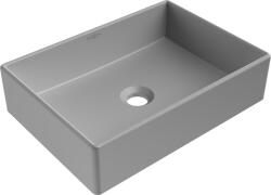 Mexen Goya munkalapba süllyesztett mosdókagyló 45 x 32 cm, világosszürke matt - 22184561 (22184561)
