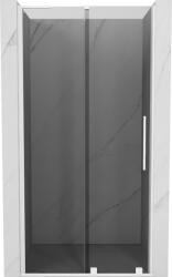 Mexen Velar L tolóajtós zuhanyajtó 110 cm, grafit, fehér - 871-110-003-41-20 (871-110-003-41-20)
