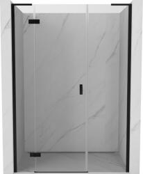 Mexen Mist-H L balos zuhanyajtó balos 120 cm, átlátszó, fekete - 8A5L-120-001-70-00-L (8A5L-120-001-70-00-L)