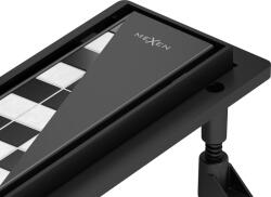 Mexen Flat ABS vonalmenti lefolyó 2 az 1-ben 70 cm, fekete - 1769070 (1769070)