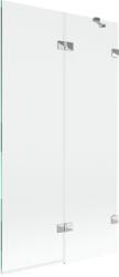 Mexen Lunar 2 ajtós fürdőszobai paraván, jobbos, 100 x 150 cm, átlátszó, króm - 897-100-100-01-00-P (897-100-100-01-00-P)
