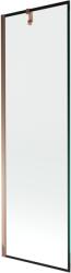 Mexen Next 1 szárnyú zuhanyfal 60 x 150 cm, fekete keret, rózsaarany - 895-060-000-00-70-60 (895-060-000-00-70-60)