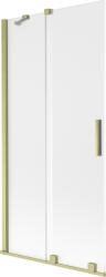 Mexen Velar 2-paneles tolófürdőszobai paraván 90 x 150 cm, matt, arany csiszolt - 896-090-000-31-55 (896-090-000-31-55)