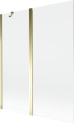 Mexen Mist kétszárnyú zuhanyfal 140 x 150 cm, átlátszó, arany - 8A9-140-011-50-00 (8A9-140-011-50-00)