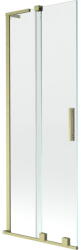 Mexen Velar L fürdőkád paraván, 2-szárnyú eltolható, 70 x 150 cm, áttetsző, arany szálcsiszolt - 896-070-003-01-55 (896-070-003-01-55)
