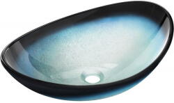 Mexen Sonia üveg fali mosdókagyló 54 x 37 cm, kék - 24145447 (24145447)