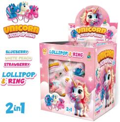 Vidas Unicorn lollipop gyűrűvel 60x12g