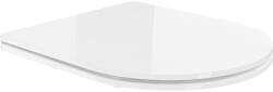 Mexen lassan leereszkedő, vékony duroplaszt WC-ülőke, fehér fényes - 39224000 (39224000)