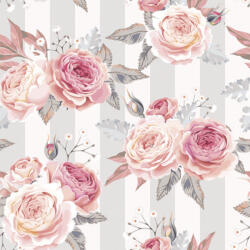  Rózsa Grey Stripes Szalvéta 20 db 33x33 cm