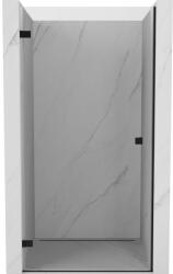 Mexen Lunar-B bal oldali zuhanyajtó, balos 75 cm, áttetsző, fekete - 832-075-000-70-00-L (832-075-000-70-00-L)