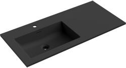 Mexen Otis balra süllyesztett mosdókagyló 101 x 46, 5 cm, fekete matt - 25181071L (25181071L)
