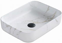 Mexen Carla 50 x 39 cm-es pultra szerelhető mosdó, fehér kő - 21555091 (21555091)