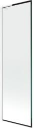 Mexen Next L kádparaván 1-szárnyú 60 x 150 cm, fekete keret, fehér - 895-060-000-03-70-20 (895-060-000-03-70-20)