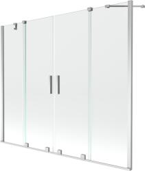Mexen Velar Duo kétszárnyú, toló kádparaván 170 x 150 cm, átlátszó, króm - 896-170-000-02-01 (896-170-000-02-01)