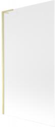 Mexen Next L kádparaván 1-szárnyú 100 x 150 cm, matt, arany kefélt - 895-100-000-03-30-55 (895-100-000-03-30-55)