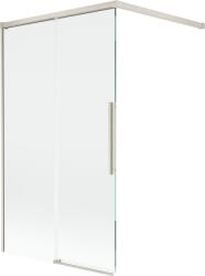 Mexen Rox kétszárnyú, tolózuhanyfal 100 x 150 cm, átlátszó, kefélt nikkel - 8C9-100-003-97-00 (8C9-100-003-97-00)