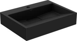 Mexen Ava 50 x 38 cm-es fekete kompozit pultra szerelhető mosdó 1/O - 23015071 (23015071)