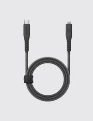 Energea Flow C94 USB-C apa - Lightning apa 2.0 Adat és töltő kábel 1.5m - Fekete (CBL-FLCL-BLK150M) (CBL-FLCL-BLK150M)
