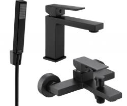 Mexen Uno R77 fürdőkád készlet, fekete - 71403R77-70 (71403R77-70)