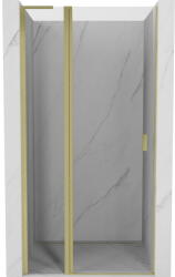 Mexen Mist L 110 cm-es, átlátszó, arany szálcsiszolt nyíló zuhanyajtó - 8A4L-110-000-55-00 (8A4L-110-000-55-00)