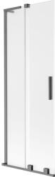 Mexen Velar L kétszárnyú eltolható zuhanykabin 75 x 150 cm, matt, szálcsiszolt szürkeszürke - 896-075-003-31-66 (896-075-003-31-66)