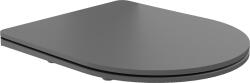 Mexen wc ülőke lassú csukódású slim, duroplast, sötétszürke matt - 39740071 (39740071)