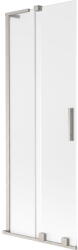 Mexen Velar L kétszárnyú tolóajtós kádparaván 70 x 150 cm, matt, kefélt nikkel - 896-070-003-31-97 (896-070-003-31-97)