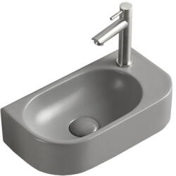 Mexen Viera balra szerelhető, munkalapra szerelhető mosdó 40 x 21 cm, világosszürke matt - 21274061L (21274061L)