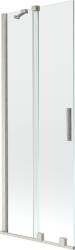 Mexen Velar 2-szárnyas, eltolható zuhanypanel 75 x 150 cm, átlátszó, kefélt nikkel - 896-075-000-01-97 (896-075-000-01-97)