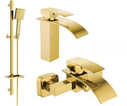 Mexen Aries DQ45 fürdőkád szett, arany - 744803DQ45-50 (744803DQ45-50)