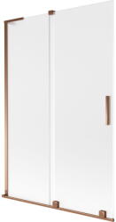 Mexen Velar L fürdőkád paraván 2 szárnyas toló 120 x 150 cm, matt, rózsaszín arany - 896-120-003-31-60 (896-120-003-31-60)